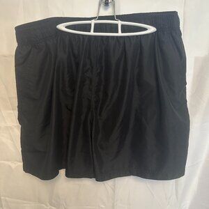 Faded Glory, Mens Swim Trunks with Liner, 3XL, 100% Polyester, Black
